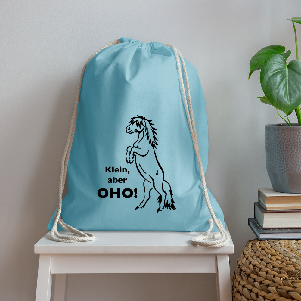 "Oho!" Grafik-Stil - Stallbeutel - Aqua