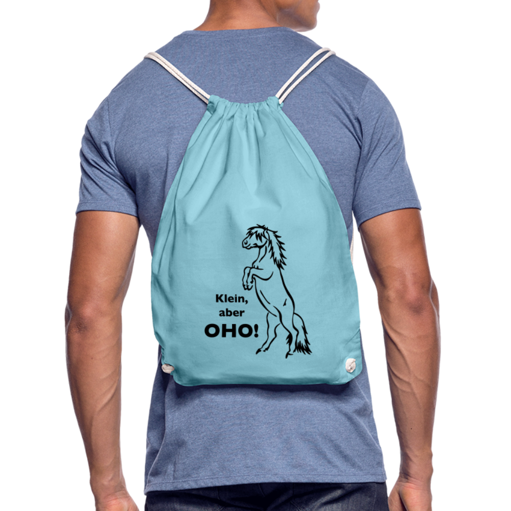 "Oho!" Grafik-Stil - Stallbeutel - Aqua