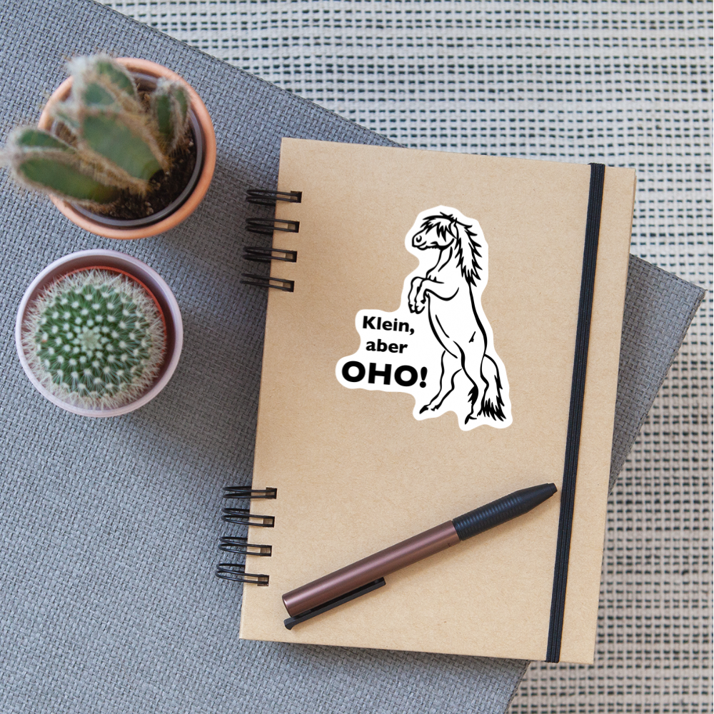"Oho!" Grafik-Stil - Sticker - Mattweiß