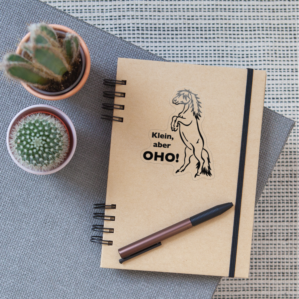 "Oho!" Grafik-Stil - Sticker - Transparent glänzend