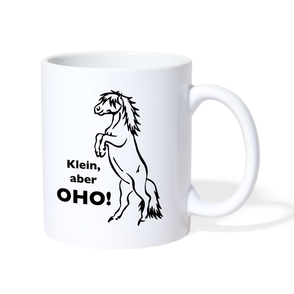 "Oho!" Grafik-Stil - Tasse weiß - weiß