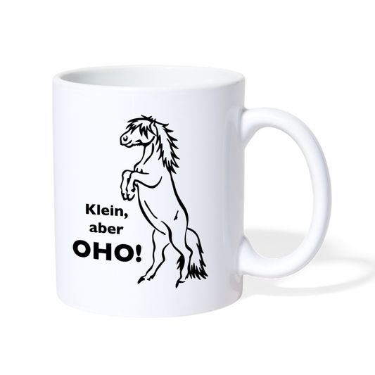 "Oho!" Grafik-Stil - Tasse weiß - weiß