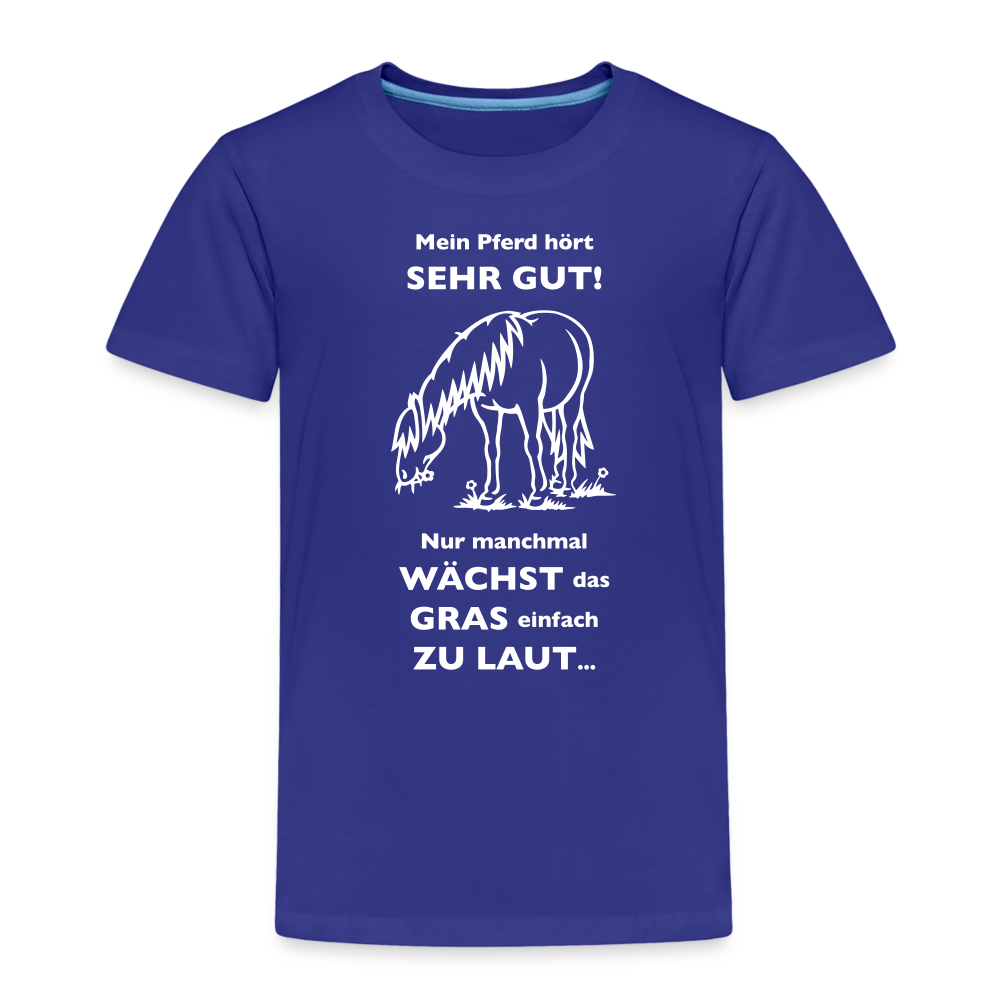 "Lautes Gras" Grafik-Stil - Kinder T-Shirt - Königsblau