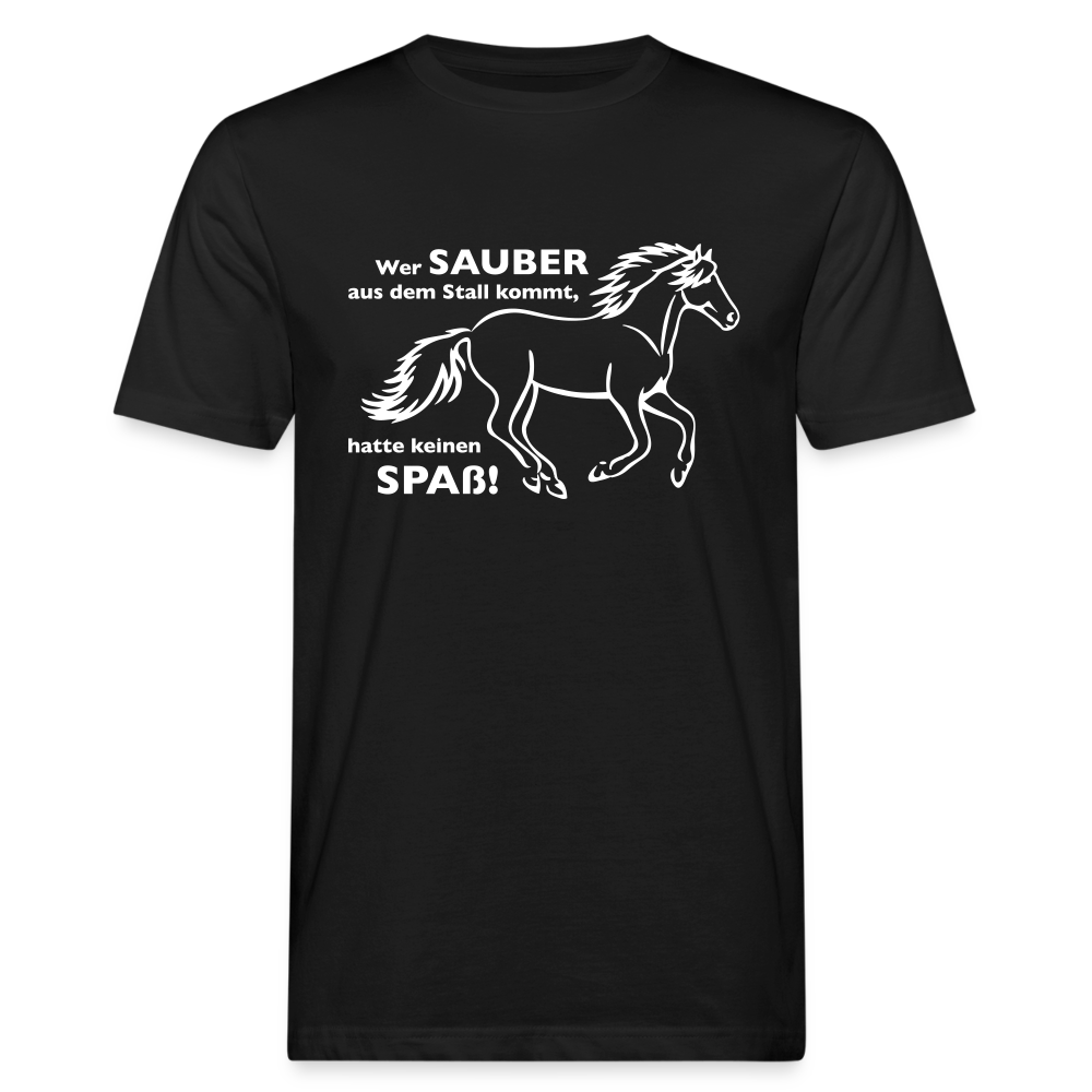 "Dreckspatz" Grafik-Stil - Männer Bio-T-Shirt - Schwarz