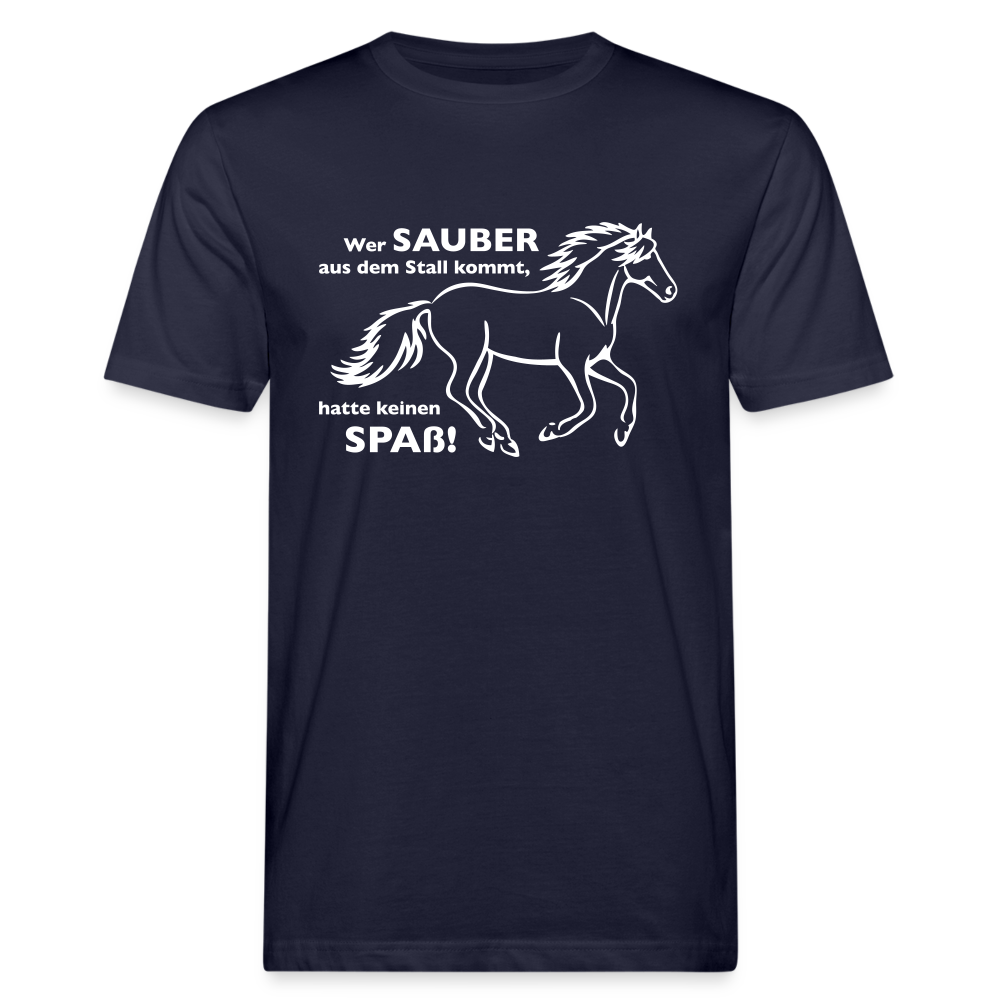 "Dreckspatz" Grafik-Stil - Männer Bio-T-Shirt - Navy