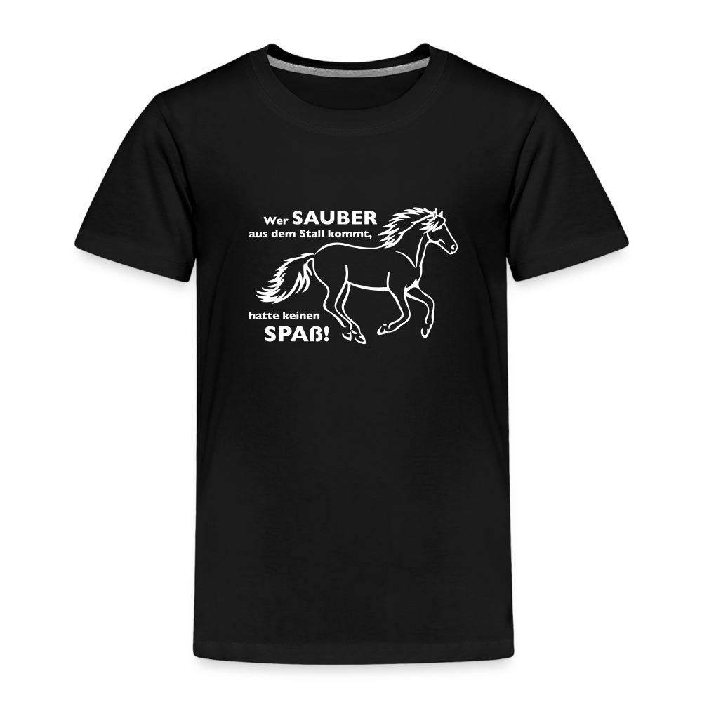 "Dreckspatz" Grafik-Stil - Kinder T-Shirt - Schwarz