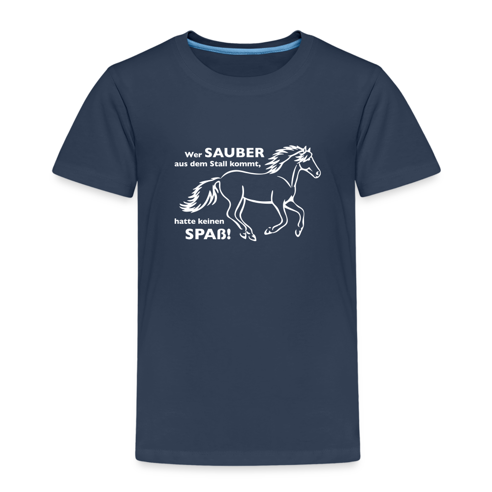 "Dreckspatz" Grafik-Stil - Kinder T-Shirt - Navy