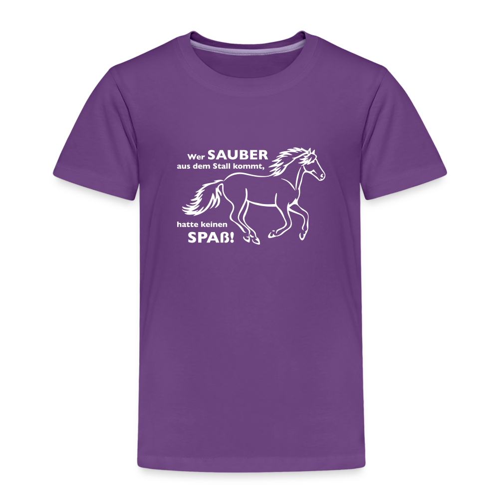 "Dreckspatz" Grafik-Stil - Kinder T-Shirt - Lila