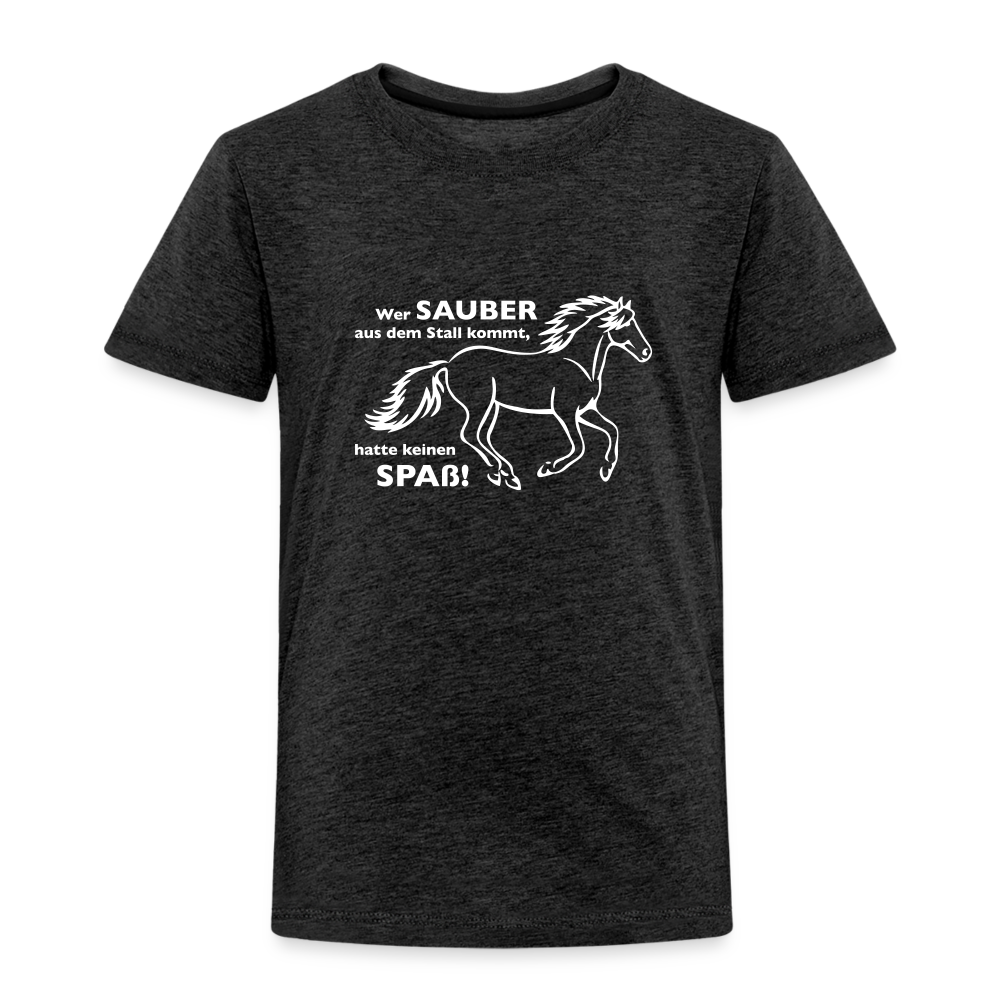 "Dreckspatz" Grafik-Stil - Kinder T-Shirt - Anthrazit