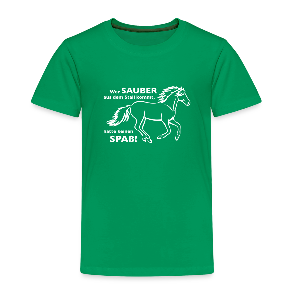 "Dreckspatz" Grafik-Stil - Kinder T-Shirt - Kelly Green