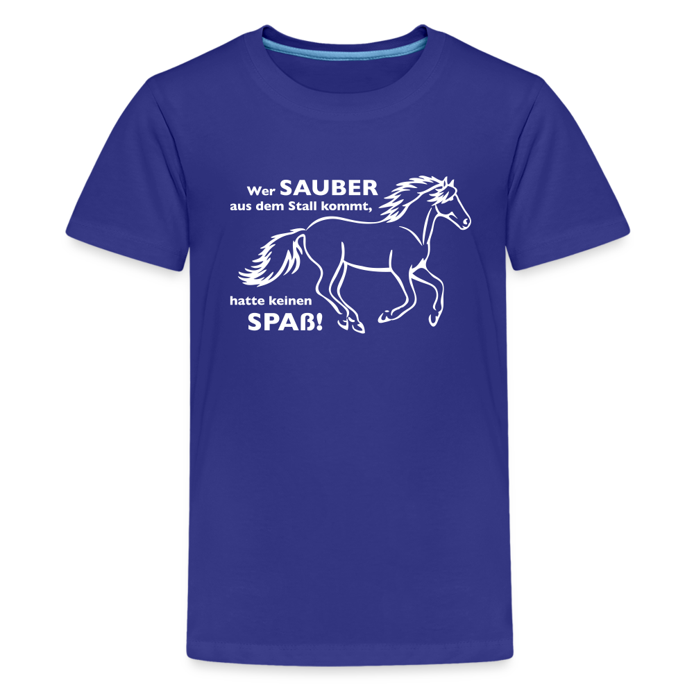 "Dreckspatz" Grafik-Stil - Teenager T-Shirt - Königsblau