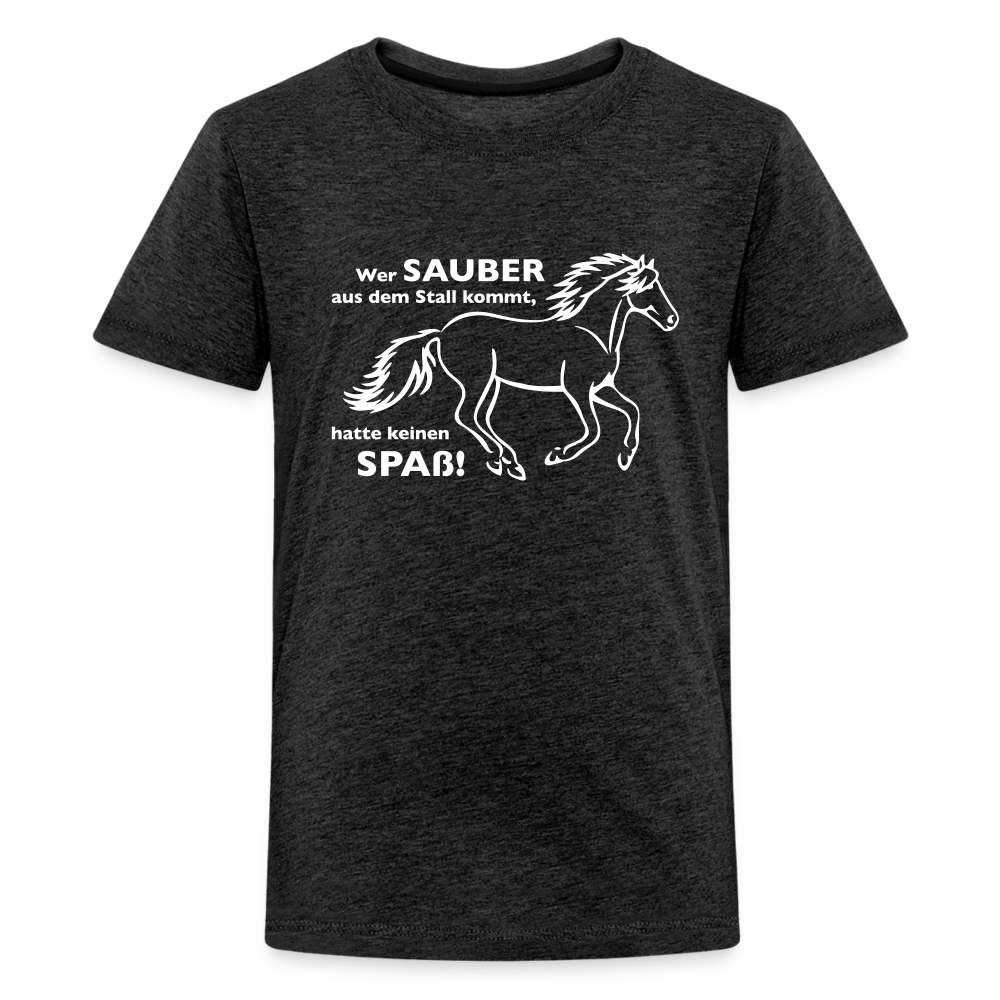 "Dreckspatz" Grafik-Stil - Teenager T-Shirt - Anthrazit