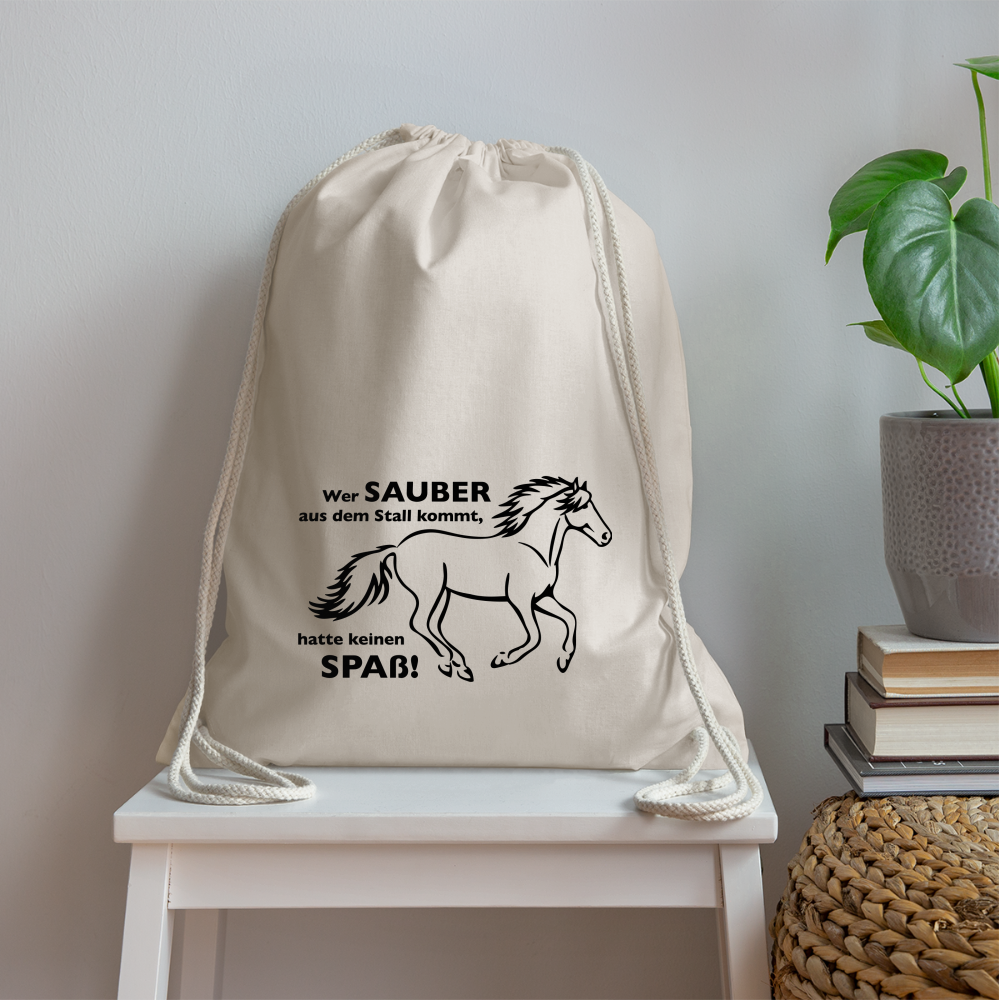 "Dreckspatz" Grafik-Stil - Stallbeutel - Natur