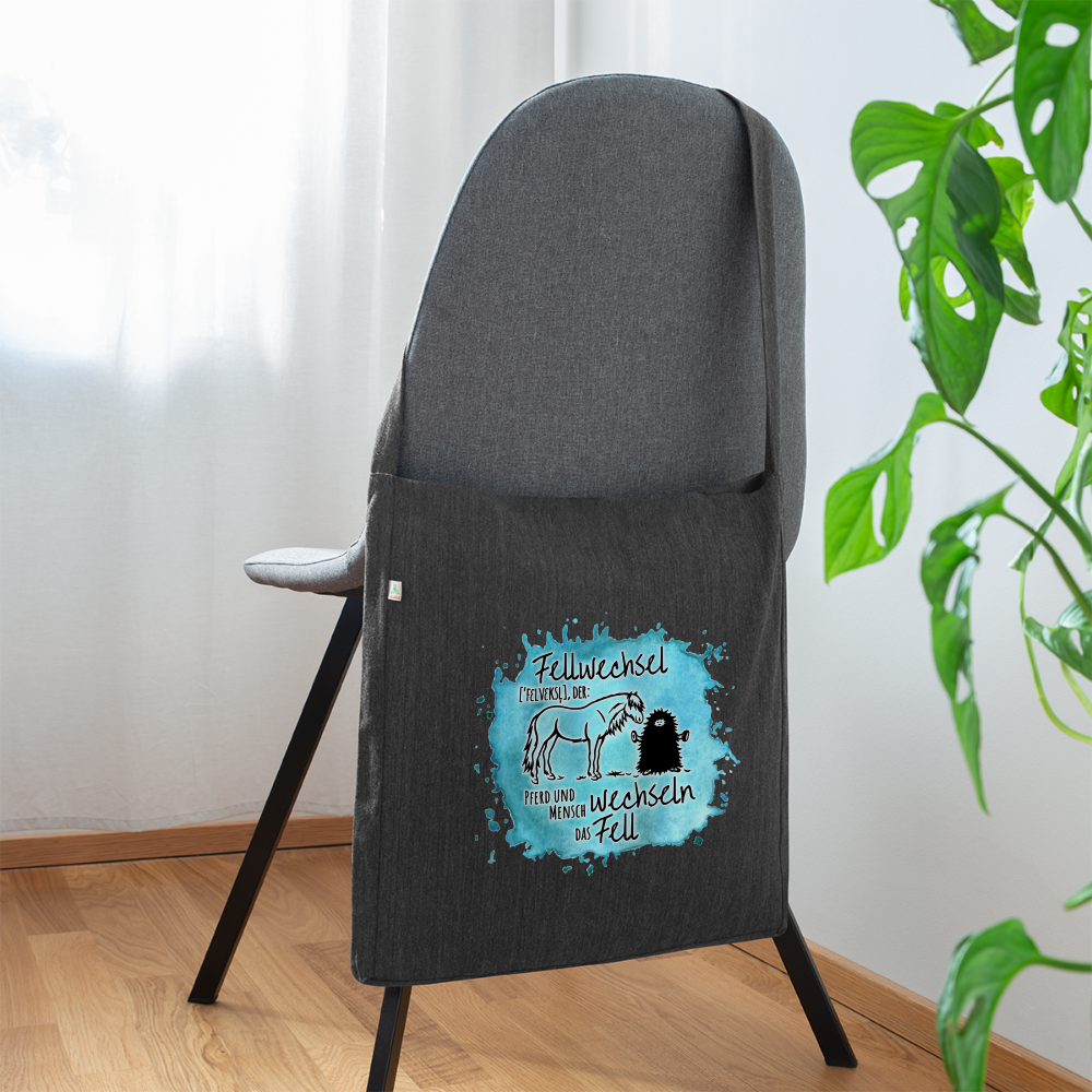 Definition „Fellwechsel" Aquarell-Stil - Schultertasche - Schwarz meliert