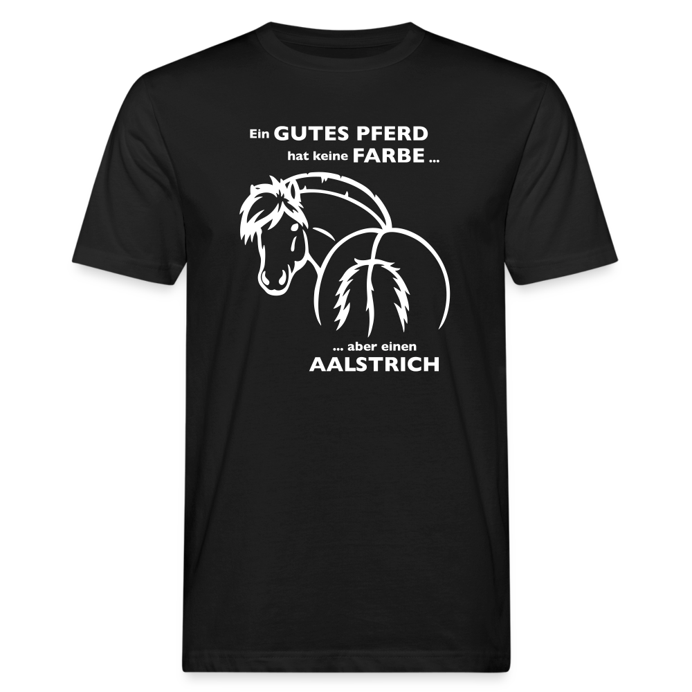 "Aalstrich" Grafik-Stil - Männer Bio-T-Shirt - Schwarz