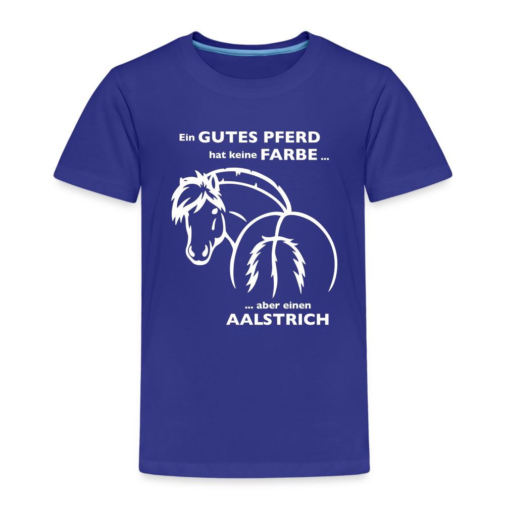 "Aalstrich" Grafik-Stil - Kinder T-Shirt - Königsblau