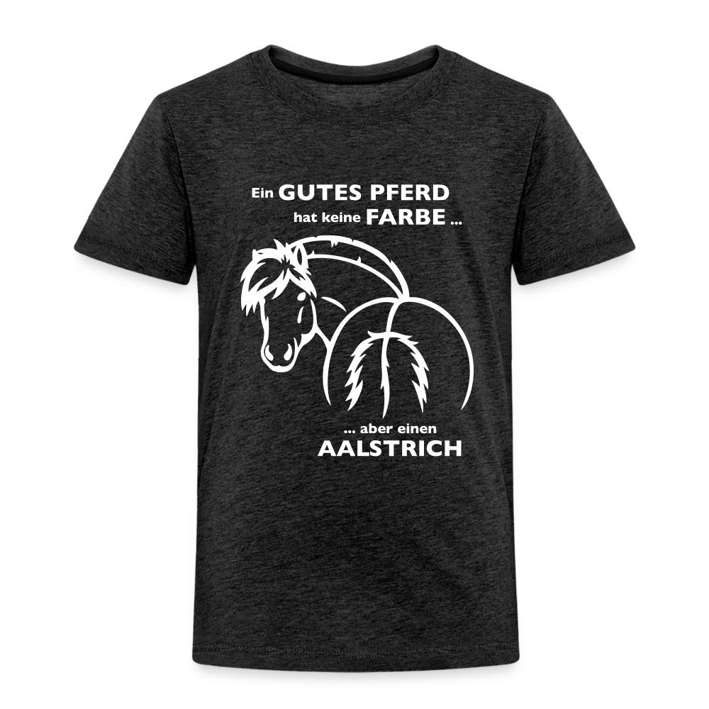 "Aalstrich" Grafik-Stil - Kinder T-Shirt - Anthrazit