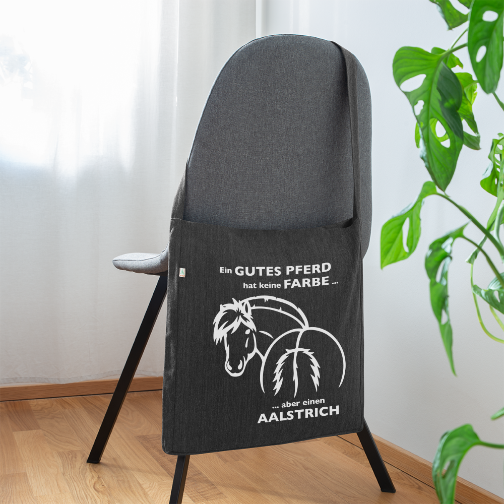 "Aalstrich" Grafik-Stil - Schultertasche - Schwarz meliert