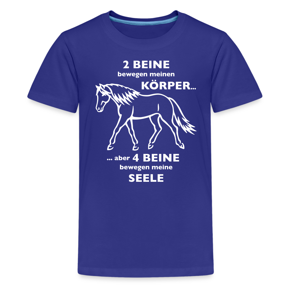 "4 Beine bewegen meine Seele" Grafik-Stil - Teenager T-Shirt - Königsblau