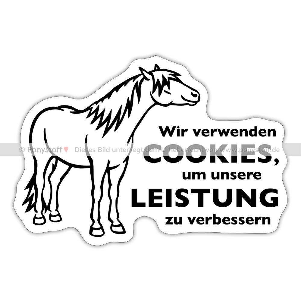 "Cookieverwendung" Grafik-Stil - Sticker - Mattweiß