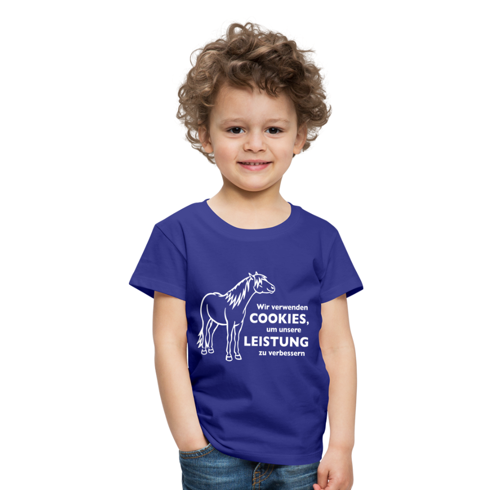 "Cookieverwendung" Grafik-Stil - Kinder T-Shirt - Königsblau