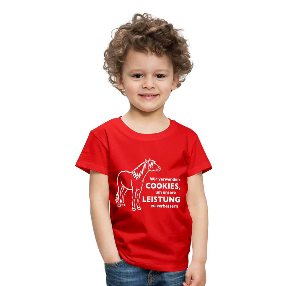 "Cookieverwendung" Grafik-Stil - Kinder T-Shirt - Rot
