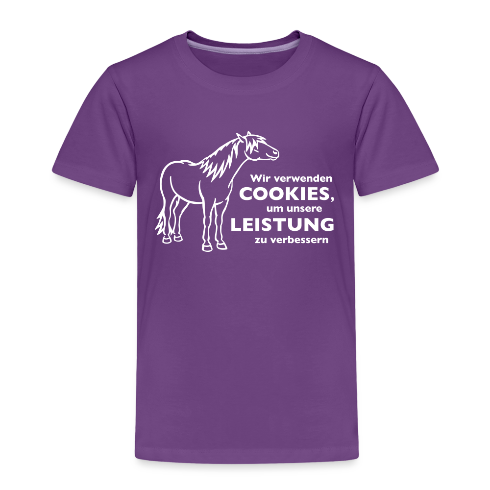 "Cookieverwendung" Grafik-Stil - Kinder T-Shirt - Lila