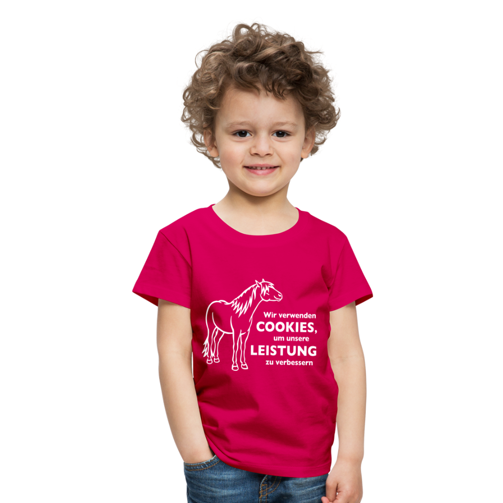 "Cookieverwendung" Grafik-Stil - Kinder T-Shirt - dunkles Pink