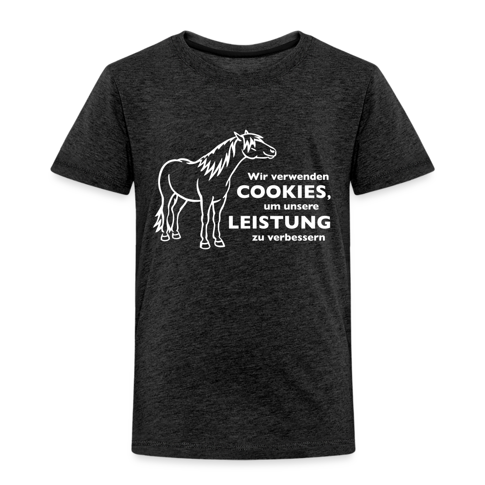 "Cookieverwendung" Grafik-Stil - Kinder T-Shirt - Anthrazit