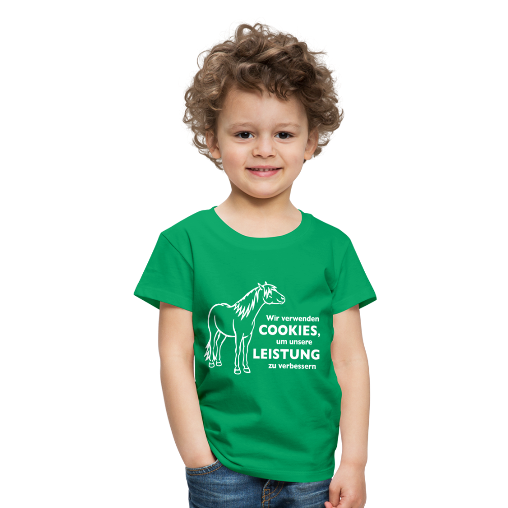 "Cookieverwendung" Grafik-Stil - Kinder T-Shirt - Kelly Green