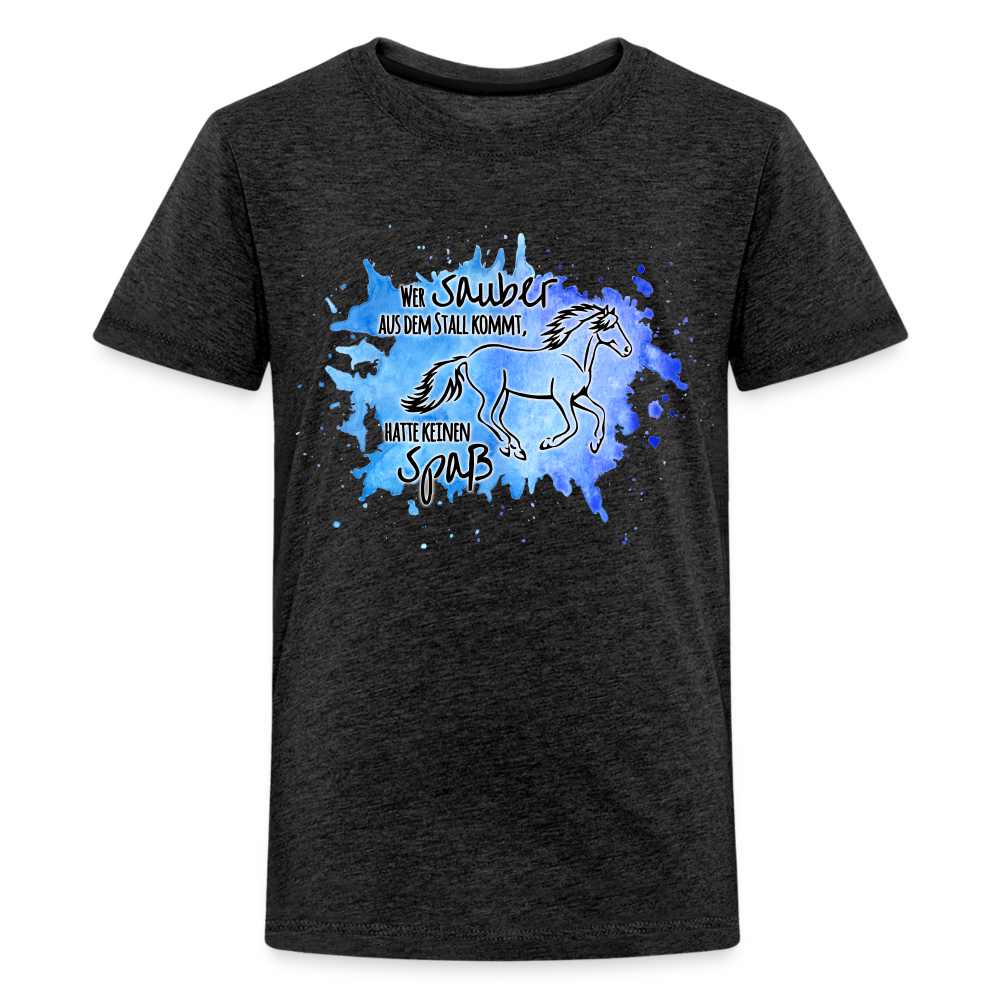"Dreckspatz" Aquarell-Stil - Teenager T-Shirt - Anthrazit