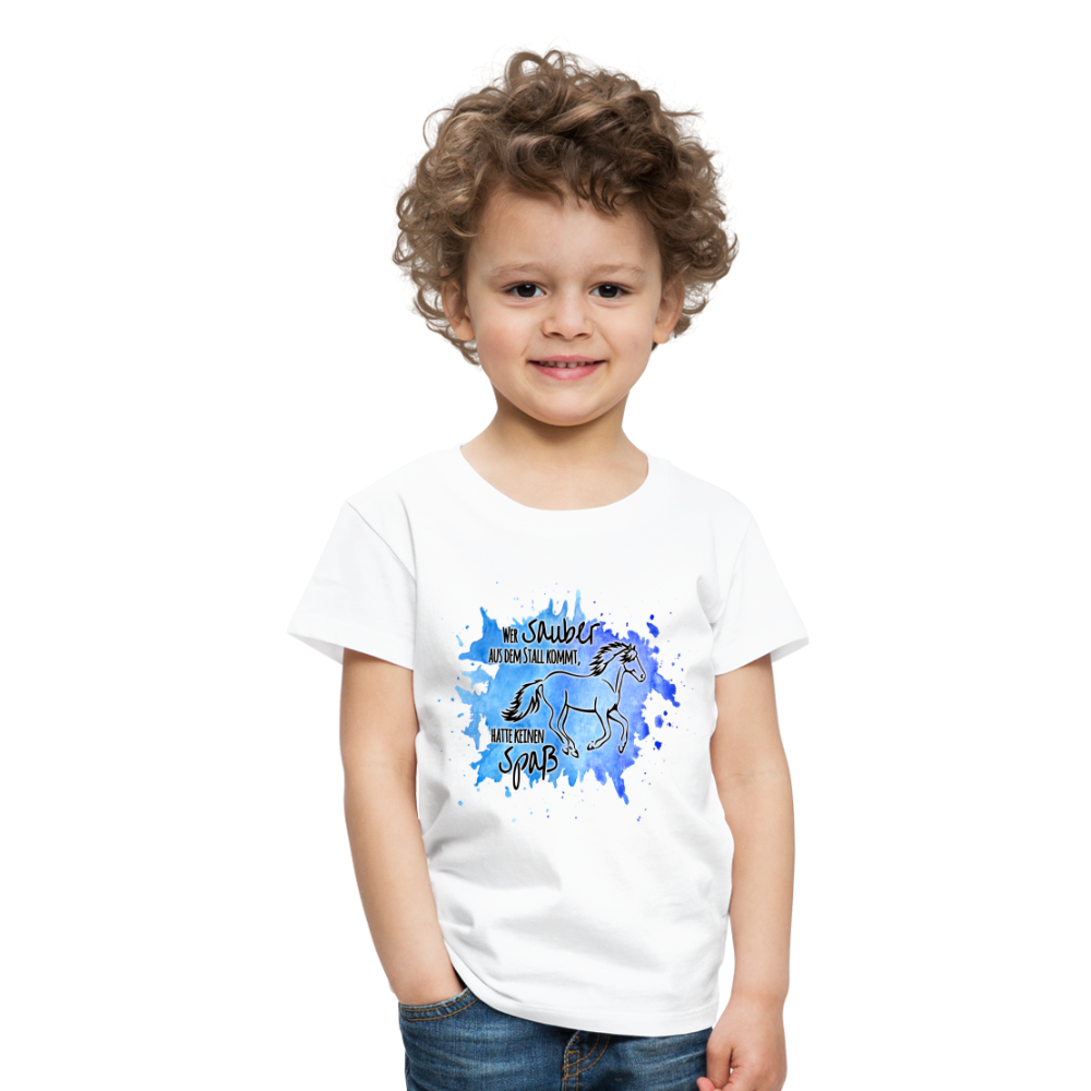 "Dreckspatz" Aquarell-Stil - Kinder T-Shirt - weiß