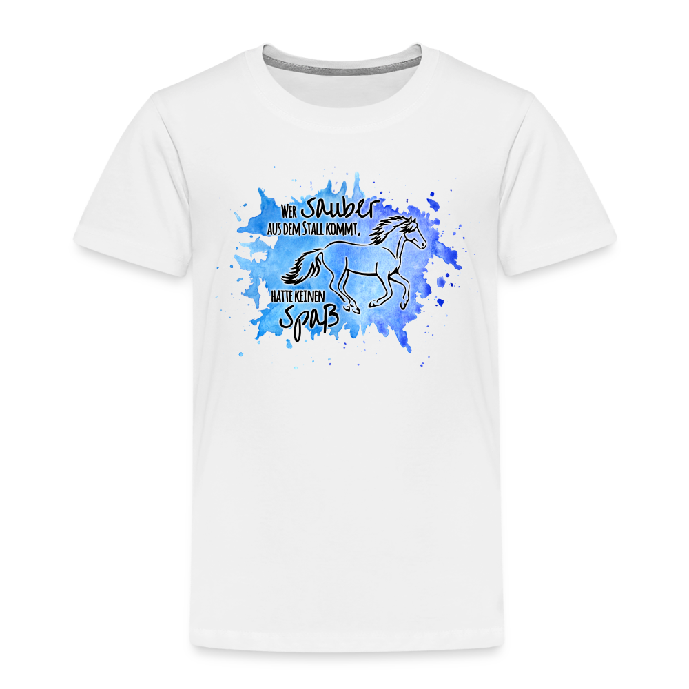 "Dreckspatz" Aquarell-Stil - Kinder T-Shirt - weiß