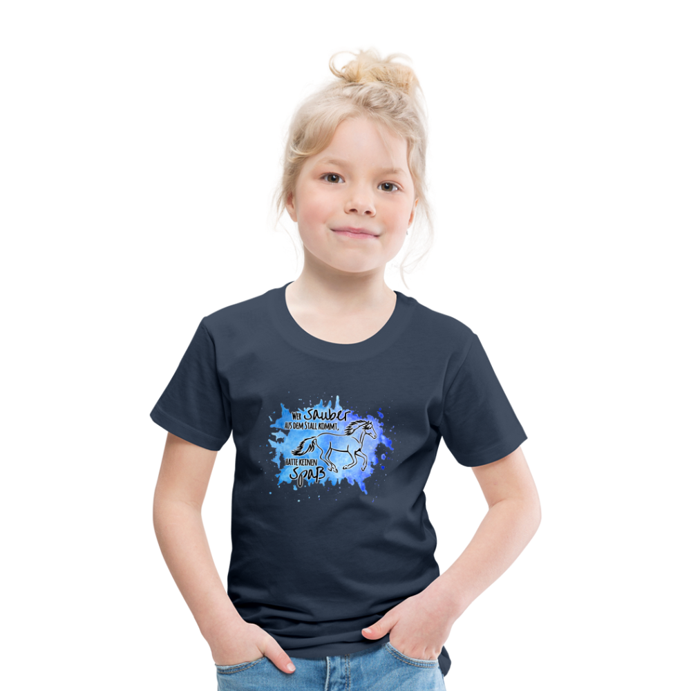 "Dreckspatz" Aquarell-Stil - Kinder T-Shirt - Navy