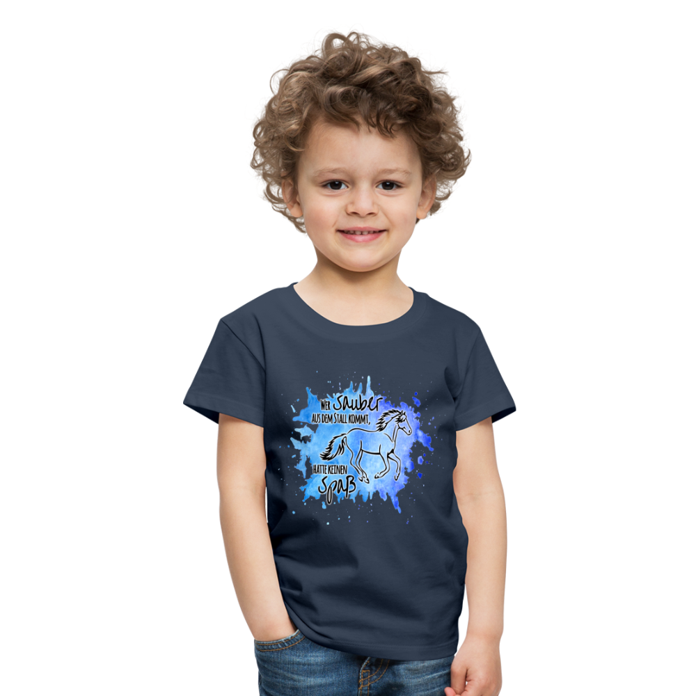 "Dreckspatz" Aquarell-Stil - Kinder T-Shirt - Navy