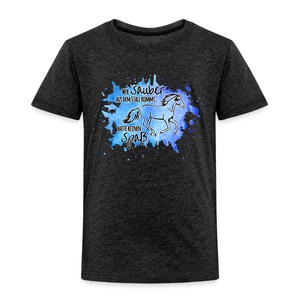 "Dreckspatz" Aquarell-Stil - Kinder T-Shirt - Anthrazit
