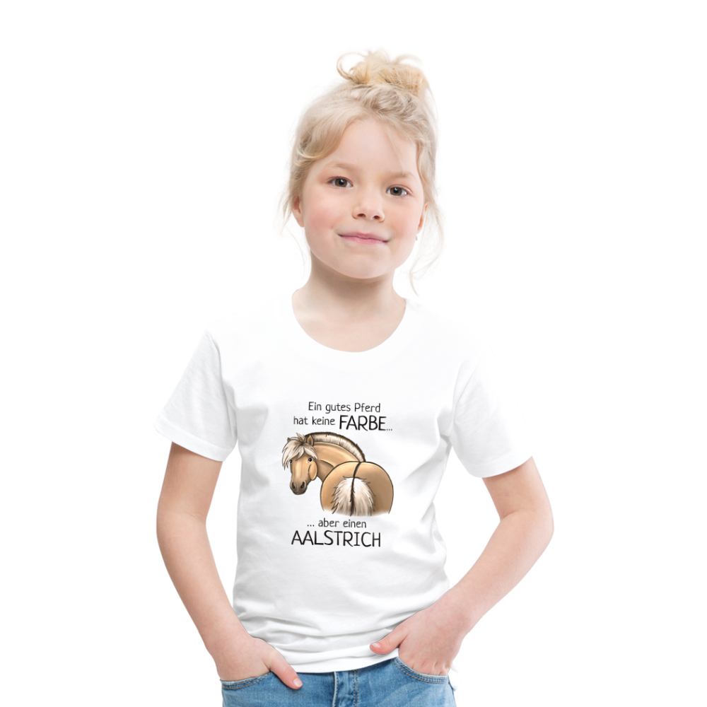 "Aalstrich" Illustrations-Stil - Kinder T-Shirt - weiß