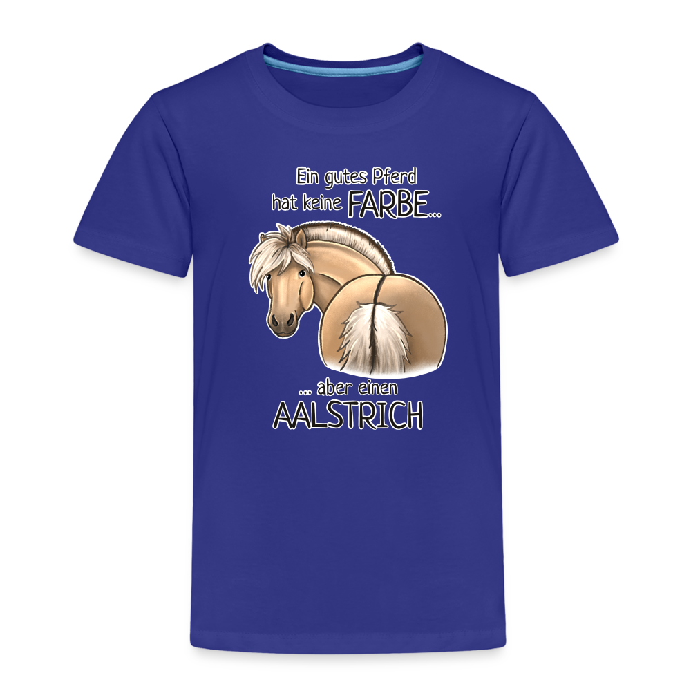 "Aalstrich" Illustrations-Stil - Kinder T-Shirt - Königsblau