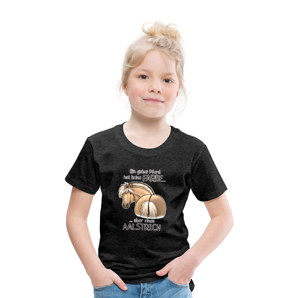 "Aalstrich" Illustrations-Stil - Kinder T-Shirt - Anthrazit