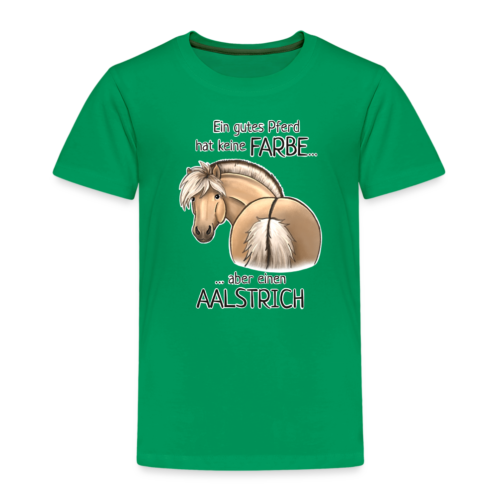 "Aalstrich" Illustrations-Stil - Kinder T-Shirt - Kelly Green