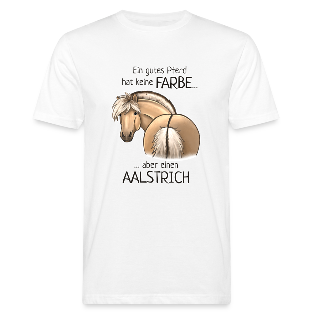"Aalstrich" Illustrations-Stil - Männer Bio-T-Shirt - weiß