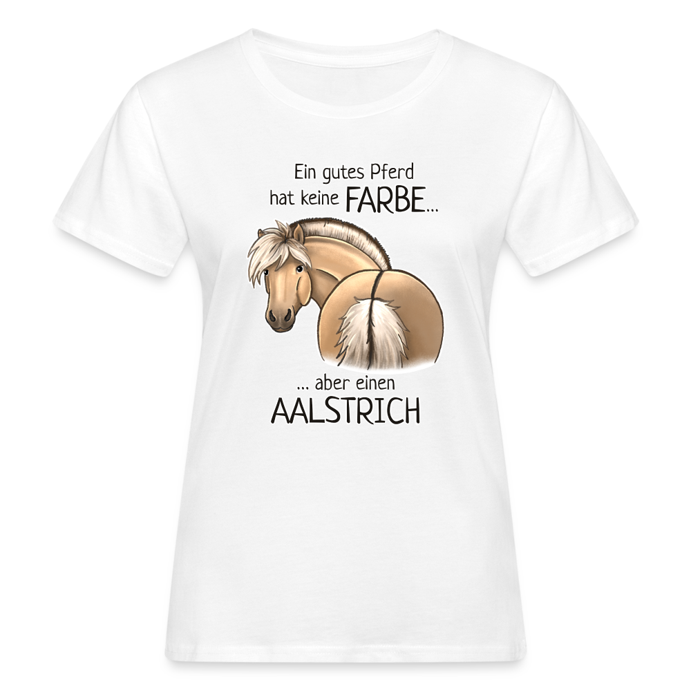 "Aalstrich" Illustrations-Stil - Frauen Bio-T-Shirt - weiß