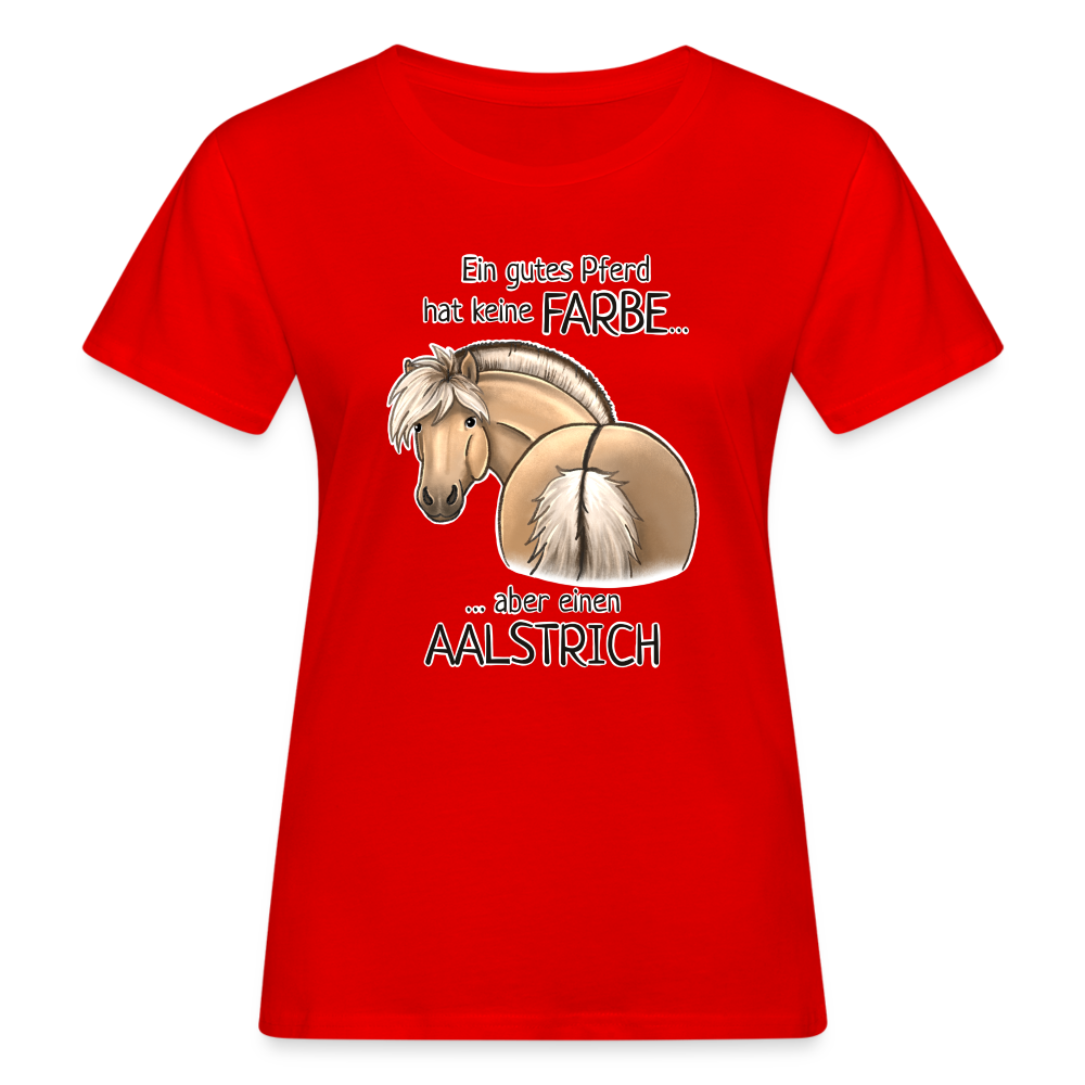 "Aalstrich" Illustrations-Stil - Frauen Bio-T-Shirt - Rot