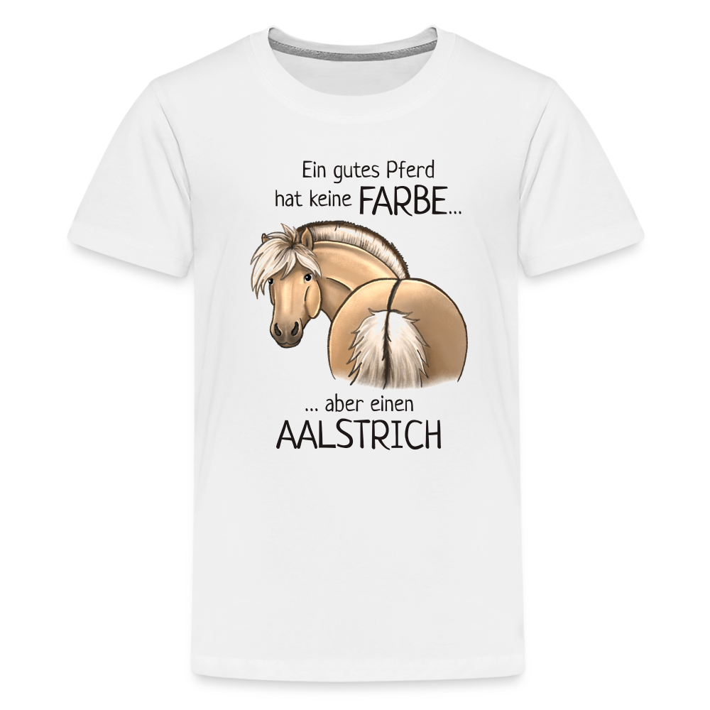 "Aalstrich" Illustrations-Stil - Teenager T-Shirt - weiß