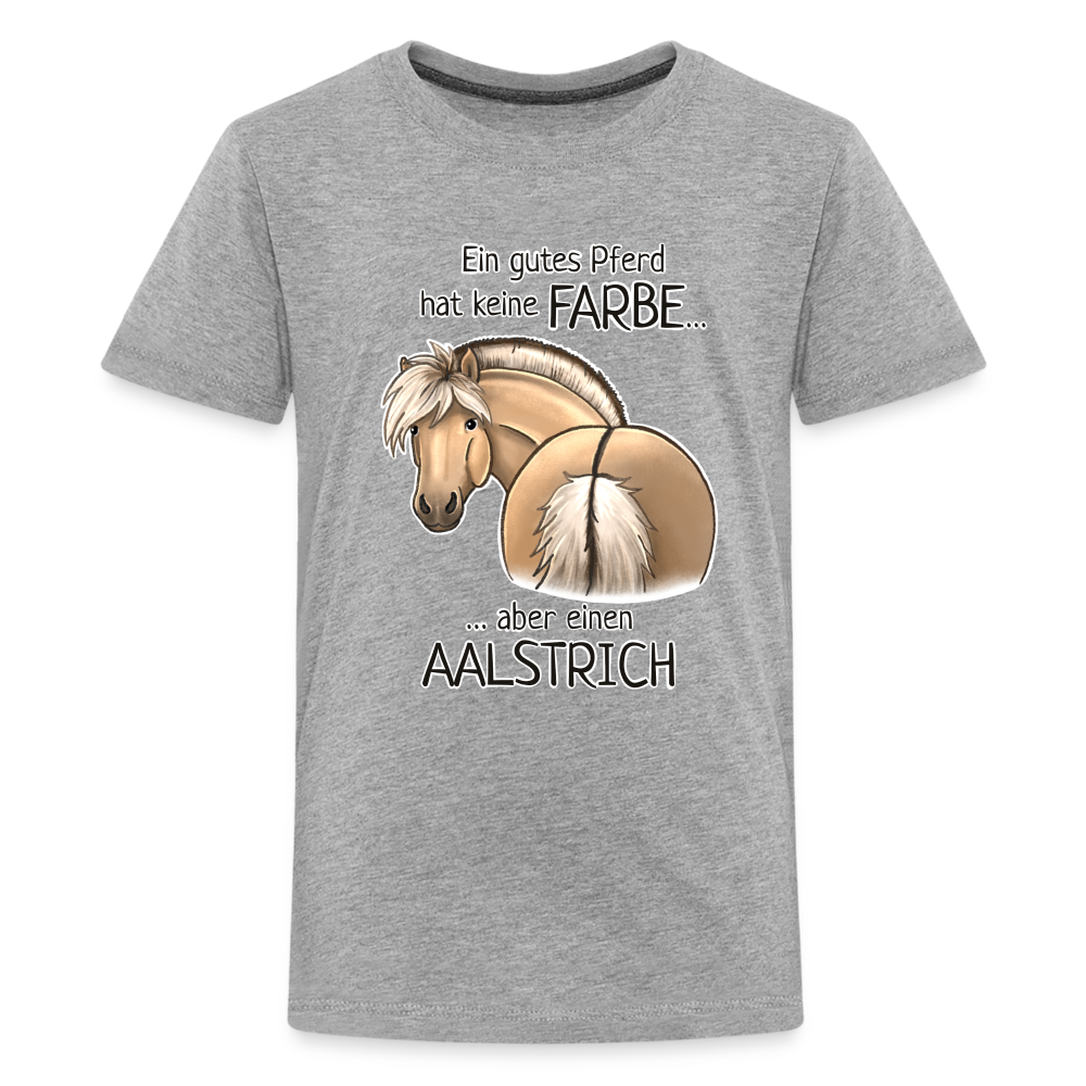 "Aalstrich" Illustrations-Stil - Teenager T-Shirt - Grau meliert