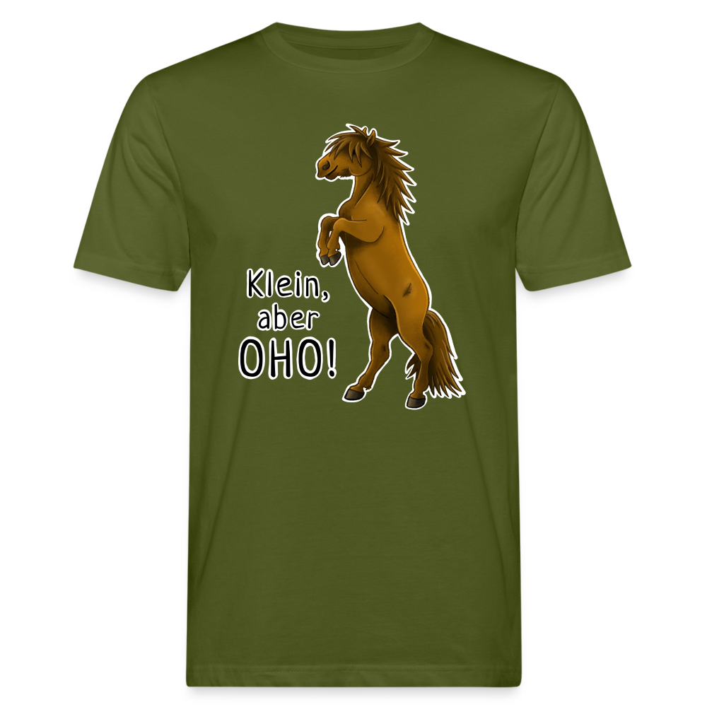 "Oho!" llustrations-Stil - Männer Bio-T-Shirt - Moosgrün