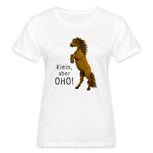 "Oho!" llustrations-Stil - Frauen Bio-T-Shirt - weiß