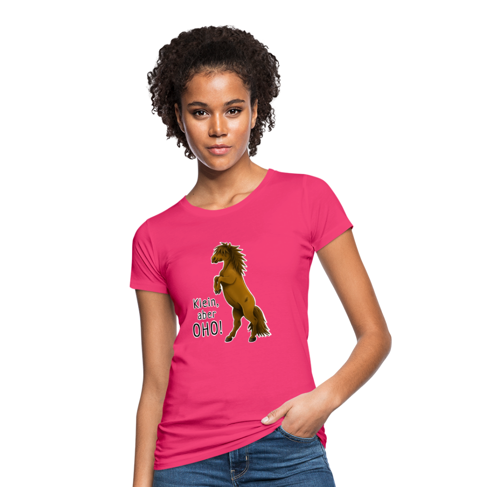 "Oho!" llustrations-Stil - Frauen Bio-T-Shirt - Neon Pink