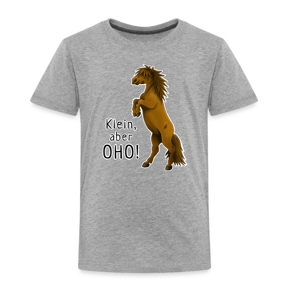 "Oho!" llustrations-Stil - Kinder T-Shirt - Grau meliert