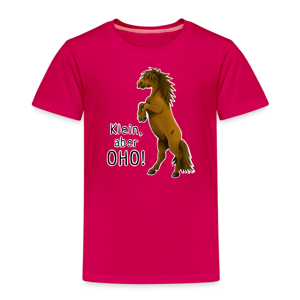 "Oho!" llustrations-Stil - Kinder T-Shirt - dunkles Pink